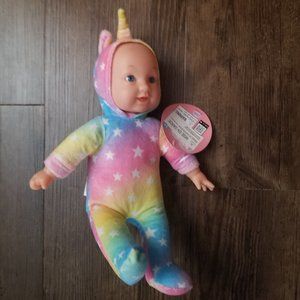 Baby First Born Samantha Doll  (Rainbow Unicorn Onesie)